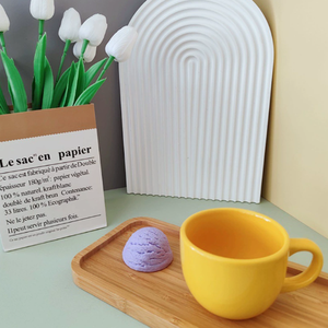 Mug en céramique moderne scandinave minimaliste grande capacité résistant aux hautes températures, personnalisable, en porcelaine, pour entreprise ODM - Product Image 4