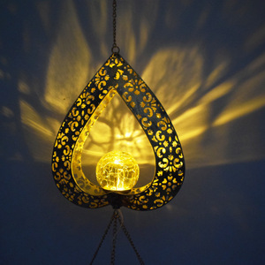 ไฟสวนพลังงานแสงอาทิตย์รูปทรงหยดน้ำ LED แขวนประดับตกแต่งกลางแจ้งกันน้ำได้ - Product Image 3