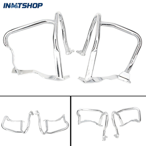 Protection de garde-moteur avant chromée pour BMW R 1200 RT <span class=keywords><strong>R1200RT</strong></span> 2014 2015 2016 2017 2018 2019, barre de protection, grande barre - Product Image 4