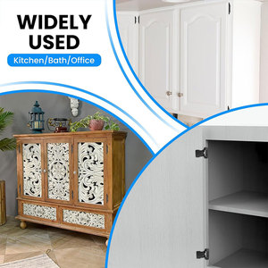 American Style Half Wrap-Around Kitchen Cabinet Hinge Silent Door Hinge for School Hospital Bedroom Hiding - Product Image 6