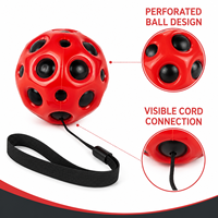 Vente en gros de balles rebondissantes pour poignet avec sangle de poignet et cordon élastique, collection de jouets anti-stress multi-styles