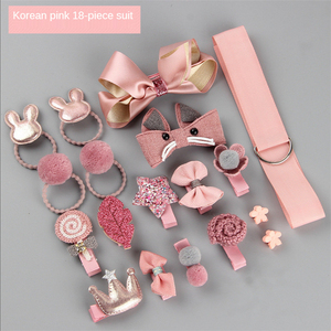 Set de Pinzas para el Cabello Lindos Accesorios para Niña Diadema de Dibujos Animados Lazo Flor Animal Horquilla Anillo para el Pelo Accesorios para Niños - Product Image 4