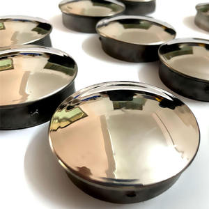 201 Bouchon décoratif moderne noir en acier inoxydable antistatique sans soudure pour couvercle de trou de tube, pour la construction et l'étanchéité des garde-corps - Product Image 1