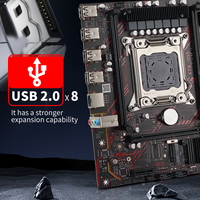 Carte mère de bureau X79, socket LGA2011-0, prise en charge du processeur Xeon E5, double canal DDR3, max 32 Go, M.2 NVME SATA, carte mère d'ordinateur