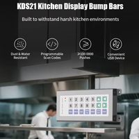 Controlador Inalámbrico de Pedidos para Cocina de 2.4GHz, 21 Teclas, Dispositivo KDS para Sistema de Automatización de Restaurantes, Alimentado por Batería