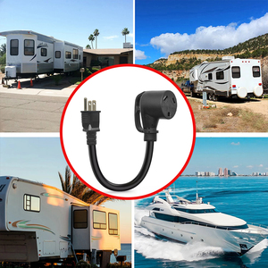 Rv Power <span class=keywords><strong>Adapter</strong></span> dây 15A để 30A 110V Heavy Duty 10 đo dây 5-15p để TT-30R thời tiết cho rvs cắm trại Caravan van Trailer - Product Image 4