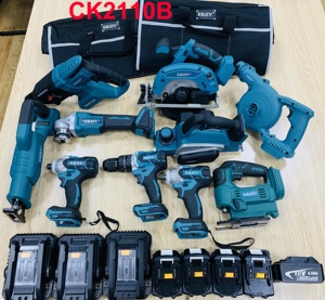 EKIIV Hardware Electrical Power Kit Cordless Drill Machine Set Other Hand Wrench Tool Box Tools Sets CK2118 EKIIV Hardware Elect - Product Image 5