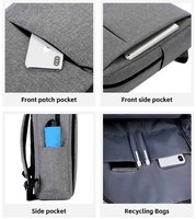 Bolsa de ordenador Oxford de moda, impermeable, inteligente, con USB, antirrobo, con forro de poliéster para niños y niñas