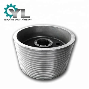 Puleggia a blocco per tendicinghie in acciaio fuso di grandi dimensioni, OEM, ad alta precisione, per impieghi gravosi, prodotta in Cina - Product Image 3