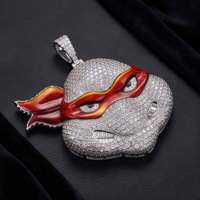 Collana da Uomo Hip Hop Personalizzata in Argento Sterling 925 con Moissanite, Completamente Tempestata di Diamanti, Ideale per Spettacoli di Rap, Feste e Regali - Offerta Speciale