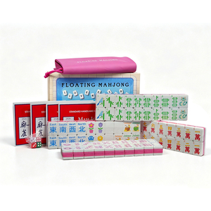 HIMORE Ensemble de Mahjong Flottant de Luxe Moderne, Étanche en EVA, Portable et Léger pour Fêtes au Bord de la Piscine, <span class=keywords><strong>Plage</strong></span> et Voyage, Impression UV Anti-décoloration et Anti-écaillage - Product Image 5