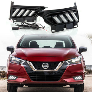 Luces LED de Circulación Diurna para Nissan Versa Sunny 2019-2020, Par de Faros Antiniebla de Cuatro Barras Sellados e Impermeables de ABSPC - Product Image 1