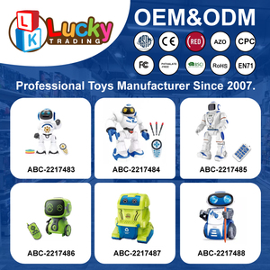 Lucky Toys Multifunções Rc Controle Remoto Dança Robô Programação Brinquedos Com Música Leve - Product Image 6