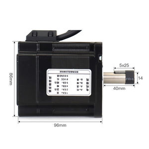 WaveTopSign YAKO Nema34 4.2N.<span class=keywords><strong>m</strong></span> 6A kit Driver motore passo-passo ad anello chiuso albero Dia.14mm 2 fasi con cavo 3M YK286EC80A1 + ESD2608H - Product Image 3