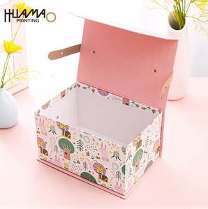 Huamao Printing Cute Animal Print Kids Gift <b>Box</b> Custom Logo Rigid Baby Gift Packaging <b>Box</b> for Birthday & Baby Shower - Product Image 1
