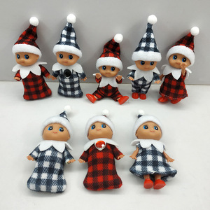 Bán Buôn Phổ Biến Nhất Dễ Thương Mini Christmas Elves Đầy Màu Sắc <span class=keywords><strong>Elf</strong></span> Búp Bê Cặp Song Sinh Bé Búp Bê Elves Với Giày - Product Image 2