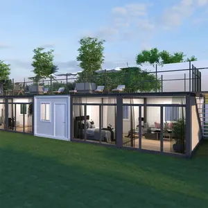 Easy Install single Storey Prefab Luxury shipping container Homes Prefabricated Container Modern House
