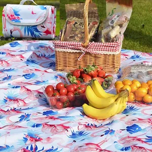 Portable Picnic Blanket Damp Proof Camping Mat For Spring Outdoor Pad 200x200cm Wholesale