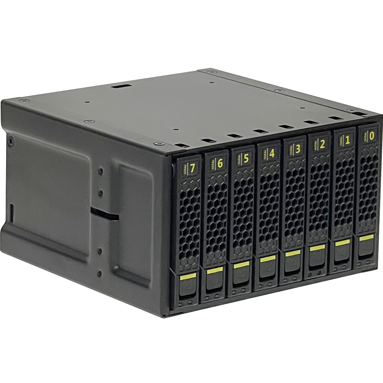 8 Bay Nvme U.2 2.5インチSSDオールフラッシュハードドライブケージ 