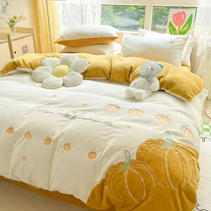 Großhandel Bettwäsche Designs Baumwolle Stoff Großhandel billiger Fabrik preis Bett bezug Queen King Size Luxus Bett garnitur Bettwäsche