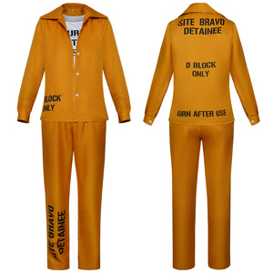 Déguisement De Prisonnier Adulte Orange - Combinaison Halloween - Taille XXL