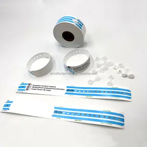 Braccialetto da polso termico impermeabile per pazienti ospedalieri con stampa diretta braccialetti stampabili usa e getta