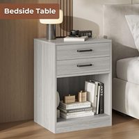 Table de chevet moderne en bois avec étagère de rangement - Table d'appoint pour chambre à coucher, hôpital et salles à manger