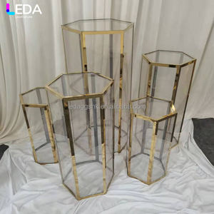 แท่นโชว์เค้กอะคริลิค+สแตนเลสสำหรับงานแต่งงานสุดหรู LEDA รุ่นใหม่ - Product Image 3