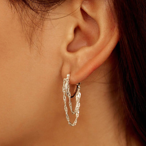 Orecchini Pendenti a Catena alla Moda per Donne, Gioielli Eleganti e Moderni per Uso Quotidiano - Product Image 2