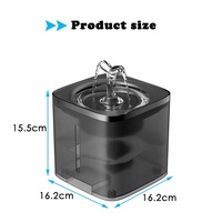 Fontaine à eau intelligente pour chat Petkit Luxury 2L, distributeur électrique en plastique ABS avec charge USB pour un usage quotidien des chats d'intérieur