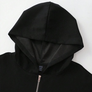 Sudadera con capucha de alta calidad con pedrería para hombre, estilo urbano, personalizada, extragrande, con estampado gráfico de pedrería, con cremallera y efecto lavado - Product Image 3