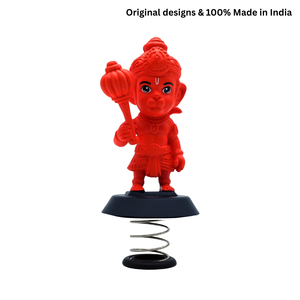 Kesari Hanumanji Funspring - Ídolo Decorativo de Plástico para el Hogar, el Tablero del Automóvil y Regalos Festivos - Product Image 6