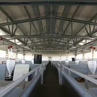 Poulailler industriel pour 10 000 poulets de chair, cages à poules pondeuses, conception de ferme avicole, structures en acier
