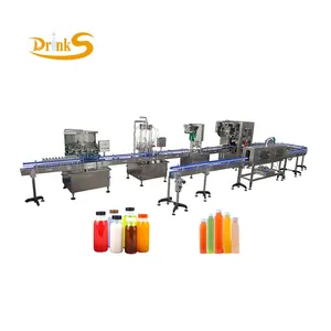 Glass Bottle or Plastic Bottle Orange Lemon Juice Filling Machine / Small Fruit Juice Bottling Machine / Juice Filling Line