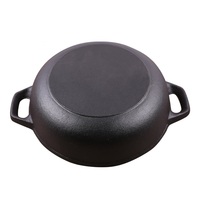 Mcooker Besi Cor Dapur Gaya Cina Bebek Mandarin Hot Pot Casserole 2 Kompartemen Hot Pot dengan Pembagi