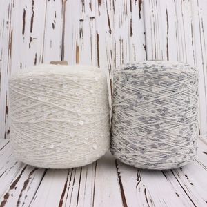 Chaude 60% Angora lapin cheveux vison fil 3MM + 6MM paillettes <span class=keywords><strong>1KG</strong></span> pour tricot à la main couture tissage broderie recyclé caractéristiques - Product Image 5