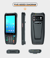 Terminal portable PDA robuste industriel Android 9.0 4G Wifi avec lecteur de codes-barres 1D/2D et scanner QR