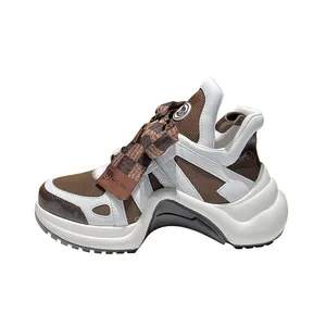 2023 Alta Qualidade Arch Suporte Lady Chunky Shoes Sapatilhas De Luxo Mulheres Designer Sneakers Moda Tênis para As Mulheres