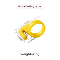 Couteau à anneau de haute qualité, couteau à doigt, lame de couture, coupe-fil pour la préparation de Zongzi et de crabes, petit, portable et sûr
