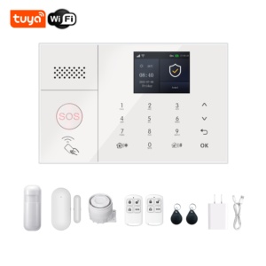 Sistema <span class=keywords><strong>de</strong></span> <span class=keywords><strong>Alarma</strong></span> Inteligente Tuya con Control Remoto por Aplicación <span class=keywords><strong>Android</strong></span>/iOS, Puerta <span class=keywords><strong>de</strong></span> Enlace <span class=keywords><strong>de</strong></span> Seguridad para el Hogar con Wifi y GSM - Product Image 1