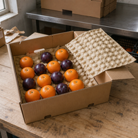 Feuille de protection souple en papier kraft gaufré biodégradable pour l'emballage des bocaux en verre, des tasses en céramique et des boîtes à fruits