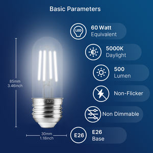 T10 ha condotto la lampadina del tubo E26 5000K luce del giorno luce decorativa lampadina del frigorifero cucina all'ingrosso UL certificato - Product Image 2