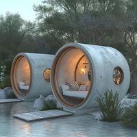 Maison Capsule Spatiale de Luxe 2026 |   Maison mobile entièrement préfabriquée en aluminium de qualité aéronautique avec verre panoramique