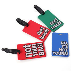 علامة الأمتعة ذات العلامة التجارية المتينة المقاومة للماء ، طباعة مخصصة ، رسالة ترويجية ، علامة أمتعة الطائرات الزرقاء - Product Image 3