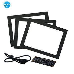 Grote Usb Multi-Touch Touchscreen 10.1 15.6 17 18.5 19 21.5 Inch Industriële Capacitieve Touchscreen Paneel Glazen Overlay Kit