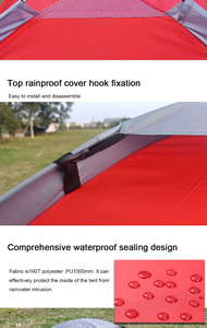 Vendita diretta della fabbrica di prodotti per esterni <span class=keywords><strong>campeggio</strong></span> in <span class=keywords><strong>montagna</strong></span> doppia uscita monostrato coppia tenda da viaggio - Product Image 4