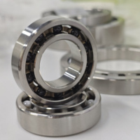 Rodamientos de Bolas de Ranura Profunda Híbridos de Cerámica S6710 50*62*6mm con Jaula de PEEK y Bolas de Si3N4, Paredes Delgadas, OEM C3