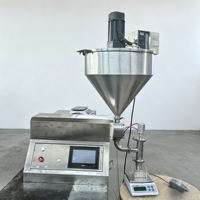 Machine de remplissage quantitative personnalisée en acier inoxydable 316 avec pompe à rotor et trémie de mélange pour sauce salsa, beurre de cacahuète, huile et miel, haute performance