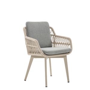 Sillas de Comedor Uland Moren, Nuevo Diseño, Muebles de Aluminio y Cuerda para Balcón y Jardín, Silla de Cuerda - Product Image 5