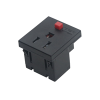 Prise industrielle Nema 5-15R US avec protection anti-chute, borne de soudage à cassette à trois fiches, en cuivre, IP54